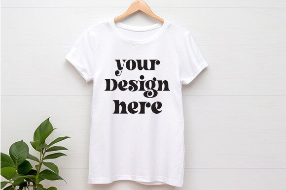 Bella Canvas 3001 Hanging Mockup Vol 1 Graphics for T-Shirts