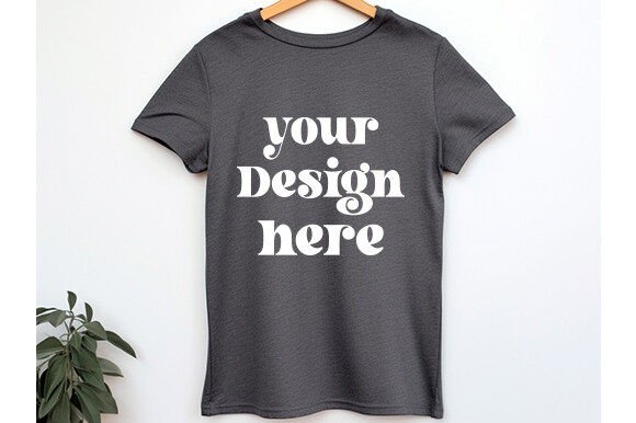 Bella Canvas 3001 Hanging Mockup Vol 70 Graphics & T-Shirts