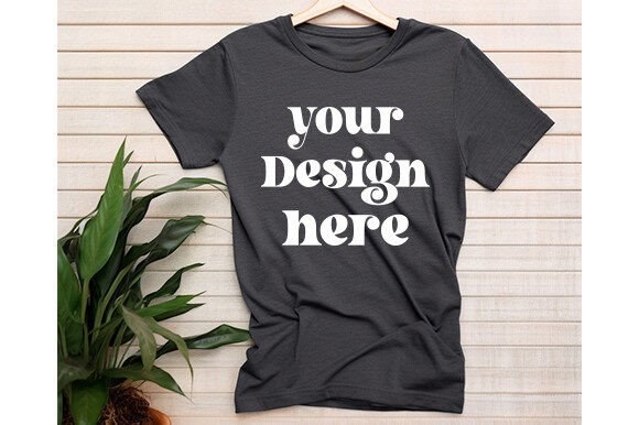 Bella Canvas 3001 Hanging Mockup Vol 77 Graphics T-Shirts