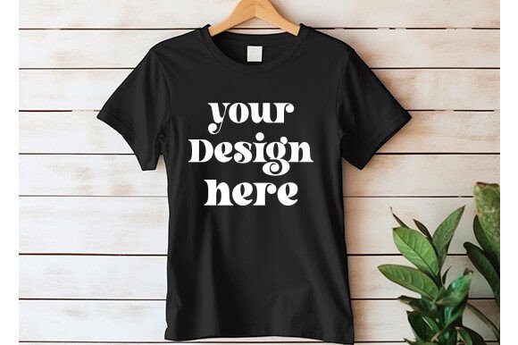 Bella Canvas 3001 Hanging Mockup Vol 95 Graphics for T-Shirts