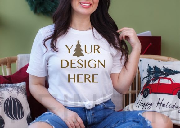 Christmas Mockup Shirt: Graphics for T-Shirts