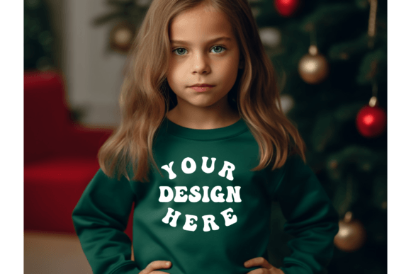 Graphics for Baby Kids Clothing: Green Mockup