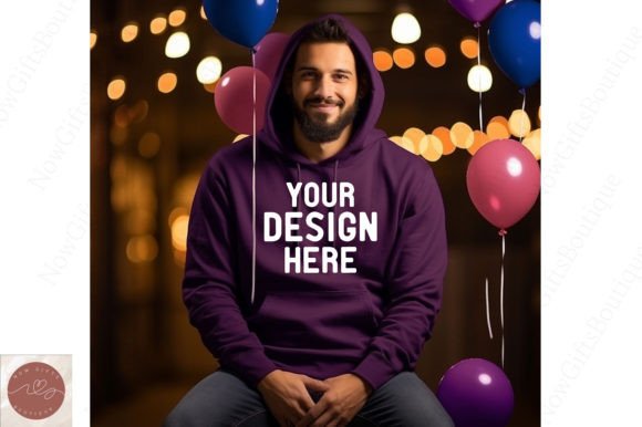 Graphics for Hoodies Sweatshirts: New Year Mockup