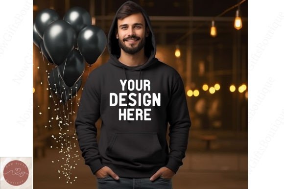 Graphics for Hoodies Sweatshirts: New Year Mockup