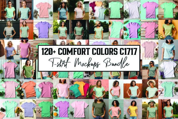 Graphics for T-Shirts: Mega Comfort Colors Mockup Bundle