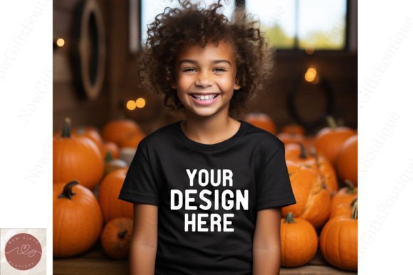 Halloween Baby T-shirt Mockup 12: Graphics for Kids