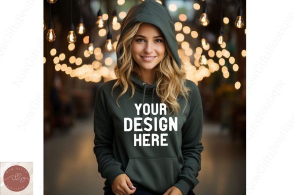 Happy New Year Hoodie Mockup: Graphics for Sweatshirts