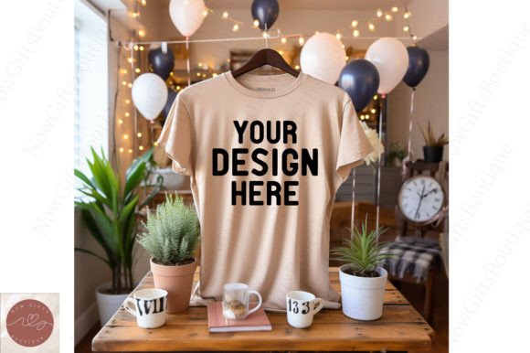 Happy New Year Men Mockup 49: Graphics for T-Shirts