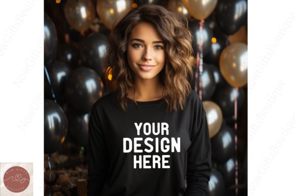 Happy New Year Mockup: Graphics for Hoodies Sweatshirts