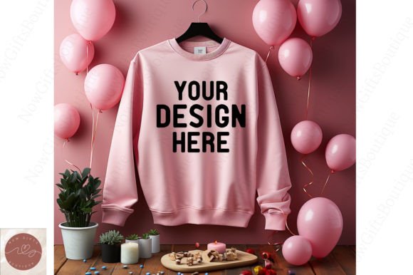 New Year Sweater Mockup: Graphics for Hoodies Sweatshirts