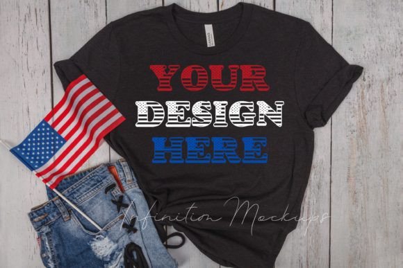 Reviewing the 4th of July Black Tshirt Mockup