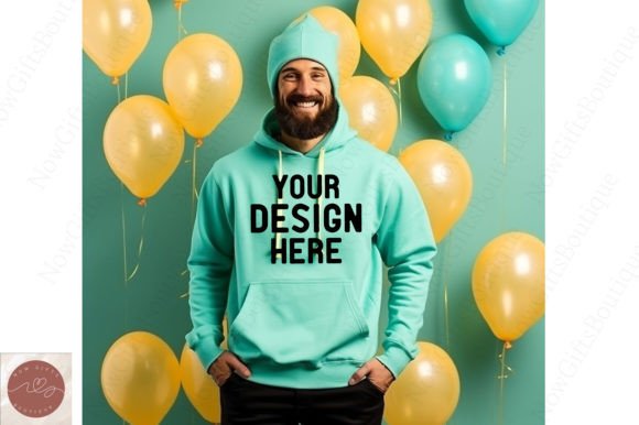 Reviewing the Happy New Year Men Hoodie Mockup 32