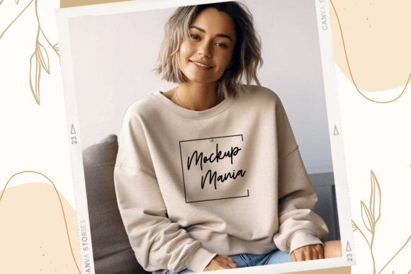 Sand Crewneck Mockup: Graphics for Hoodies Sweatshirts