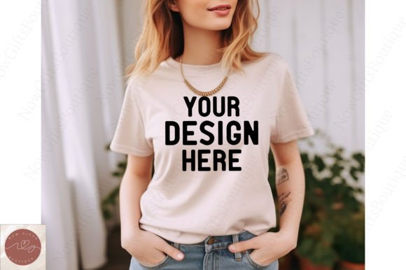 Valentine Gildan 5000 Mockup for Graphics and T-Shirts
